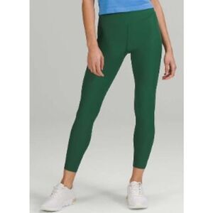 Lululemon Base Pace High-Rise Ribbed Tight 25" Everglade Green Sz. 2